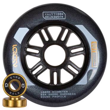 IQON -Ρόδες Access Combo 100 Σκούρο Γκρι- 3 Τεμαχίων